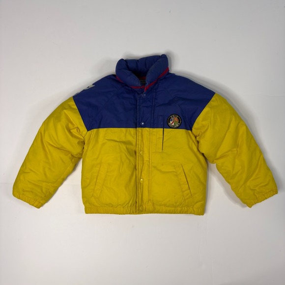 Vintage 90s Polo Ralph Lauren Puffer Jacket Kids Size 4 USA Cookie Ski Patch - Picture 1 of 10